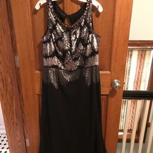 Black ball gown